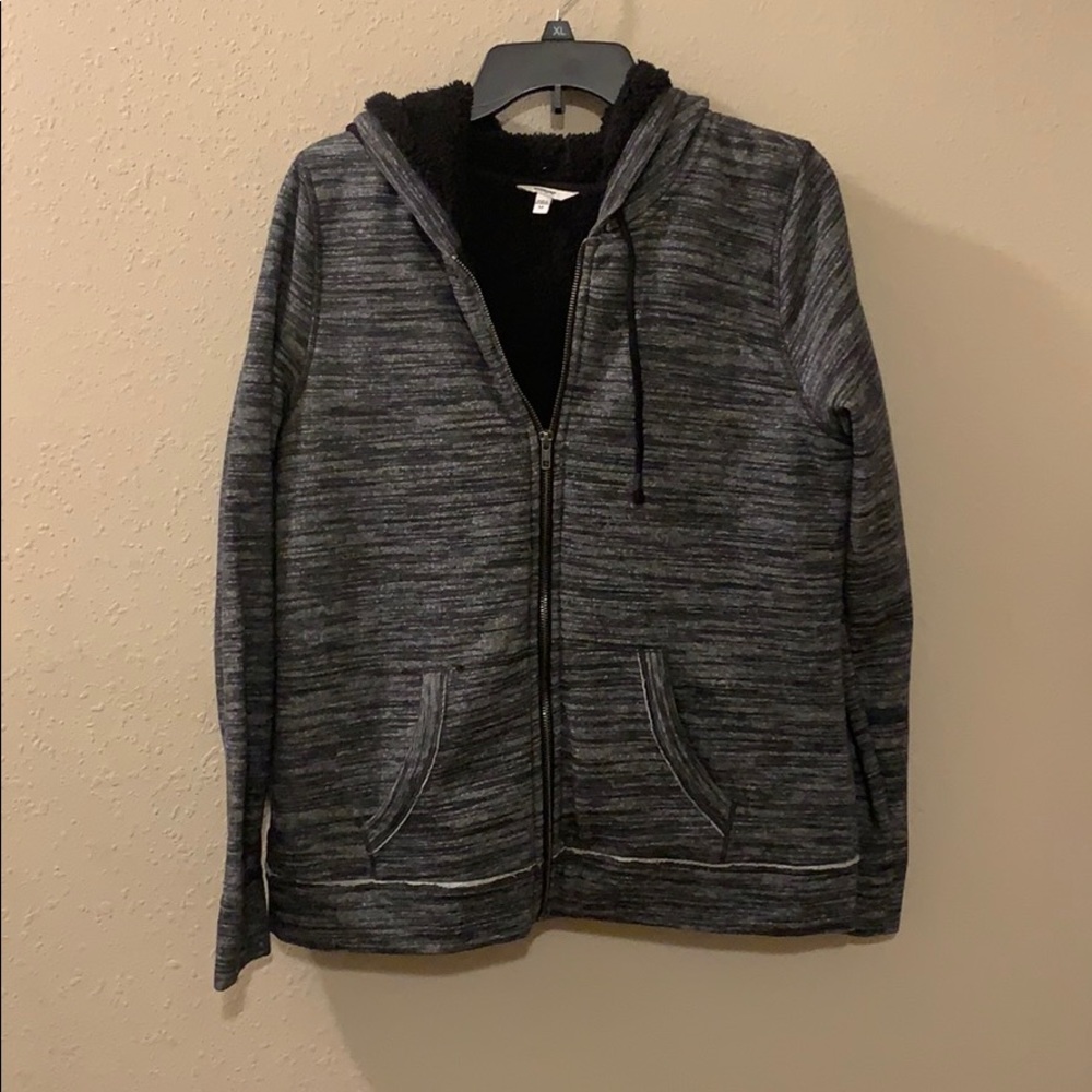 Sonoma fuzzy zip up jacket